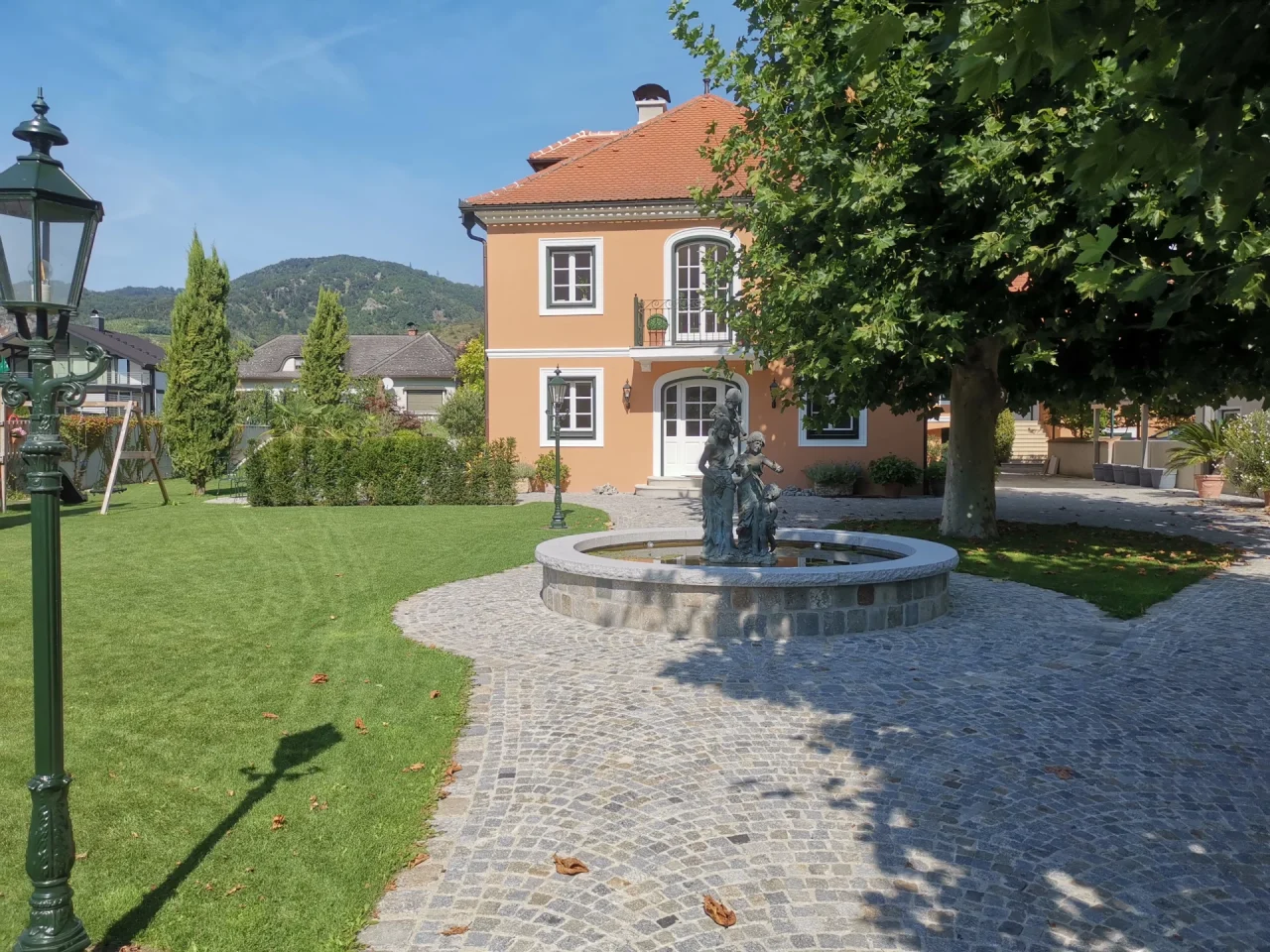 Pflasterarbeiten für den Garten in der Wachau