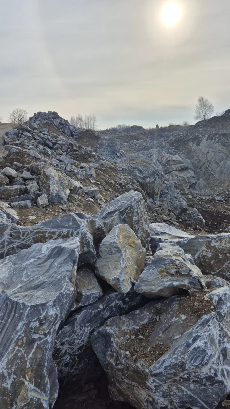 Wachauer Marmor Steinfindlinge aus dem eigenen Steinbruch in Els, Niederösterreich.